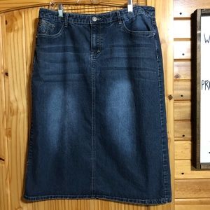Very gently used long Denim Skirt